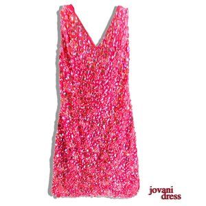 Jovani Pink Mini Dress